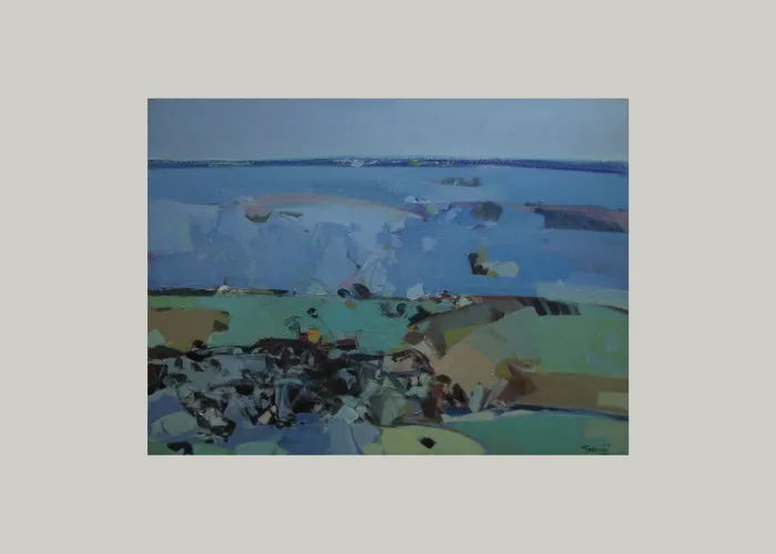 Paesaggio in blu - Acrilico su tela 60x80