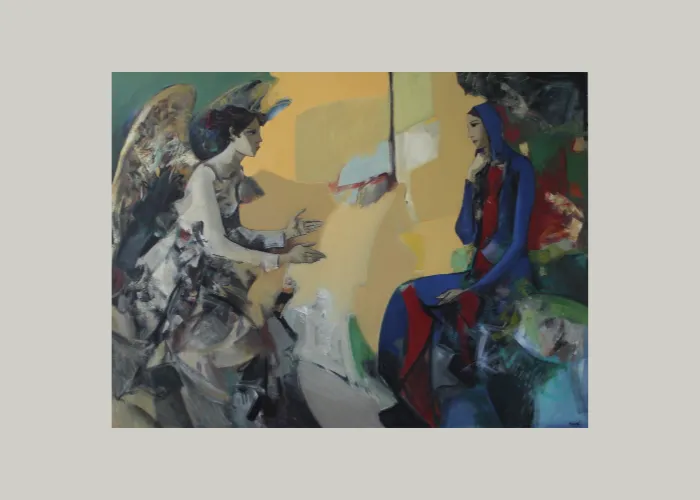 Annunciazione - Acrilico su tela 200x150